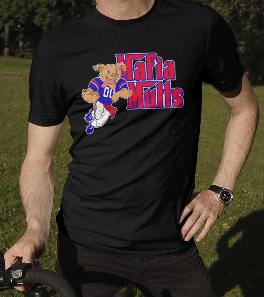 Buffalo Bills Mafia Mutts 01 Football Dog Cartoon T-Shirt