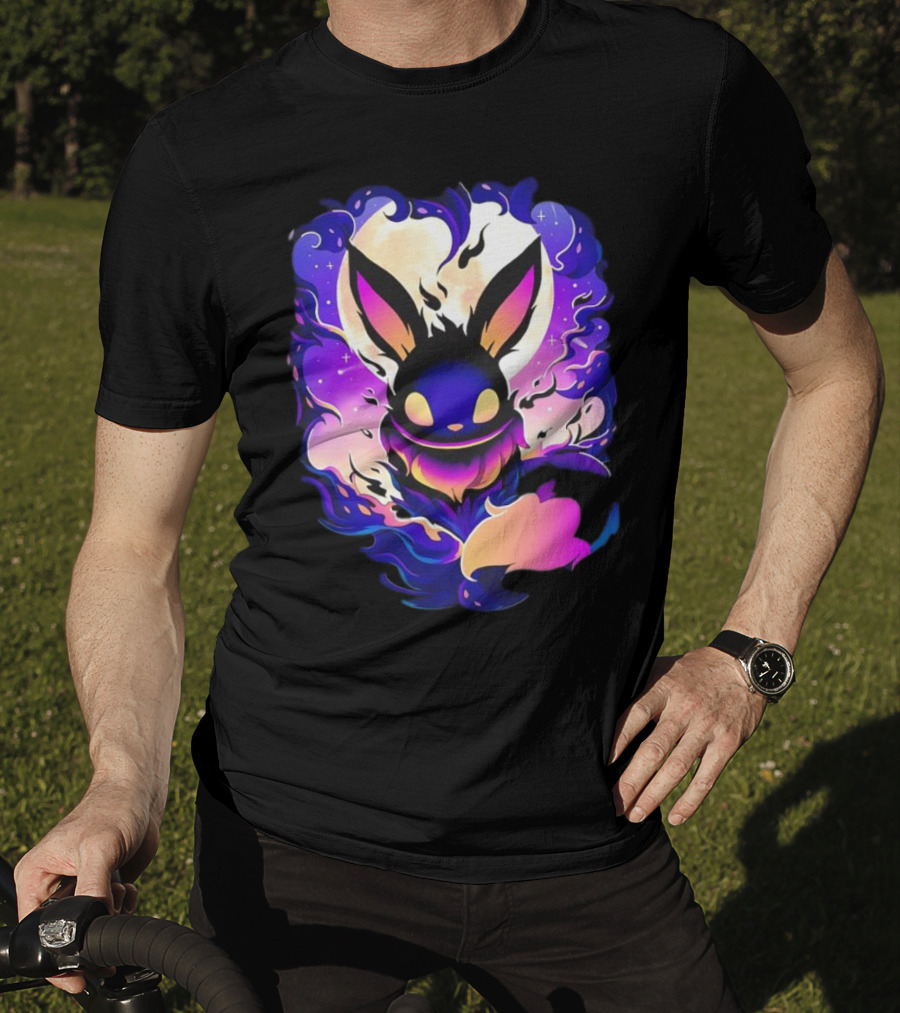 Eevee Darkness Cosmic Evolution Fantasy Anime T-Shirt
