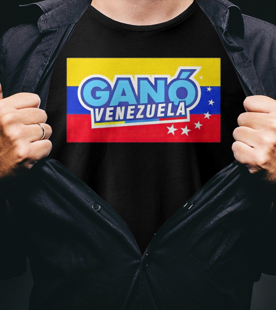 Ganó Venezuela Bandera Colores Estrellas T-Shirt