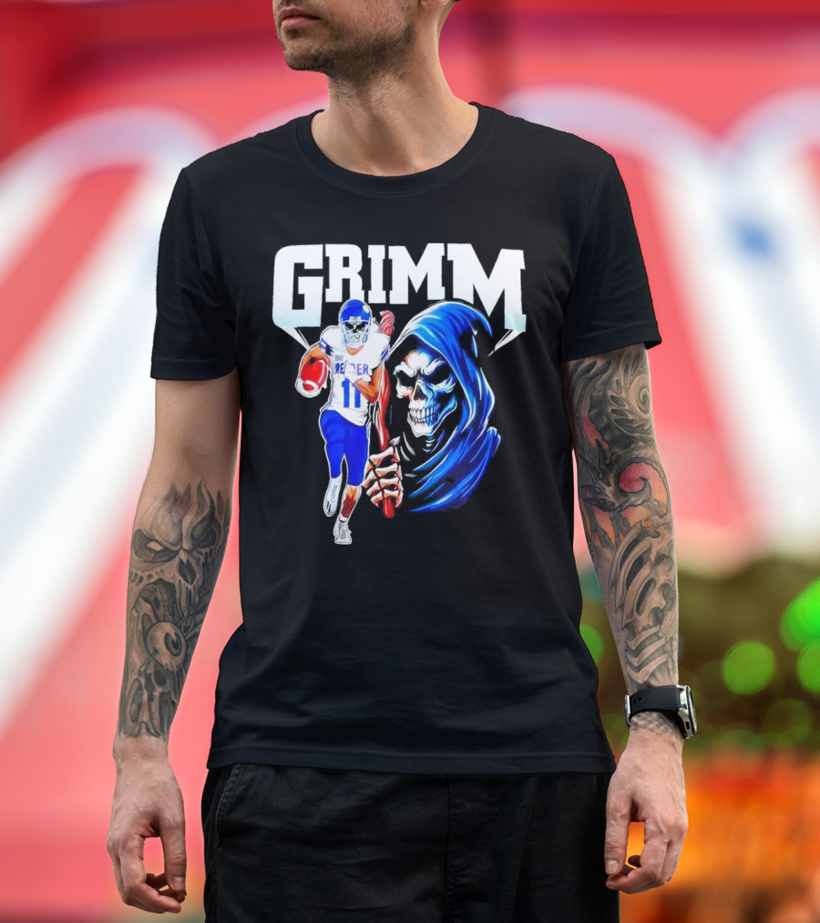 Grimm Reaper Kansas Jayhawks Football 11 Luke Grimm T-Shirt