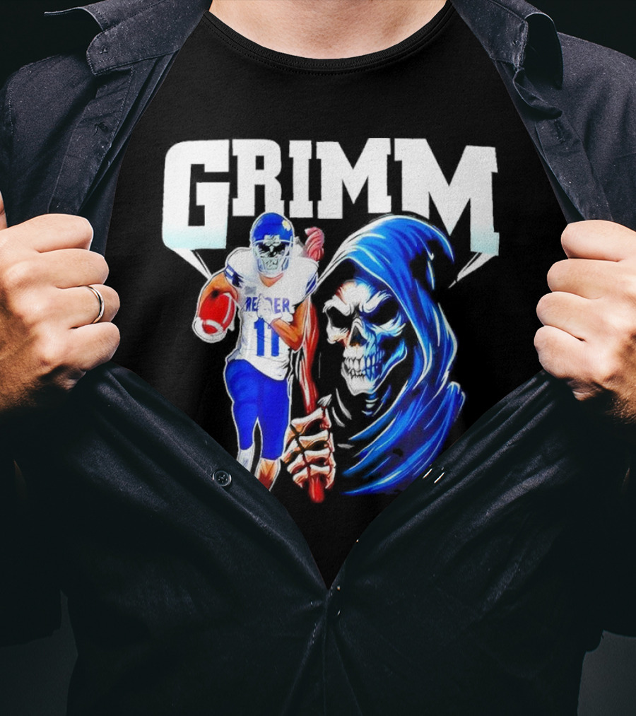 Grimm Reaper Kansas Jayhawks Football 11 Luke Grimm T-Shirt