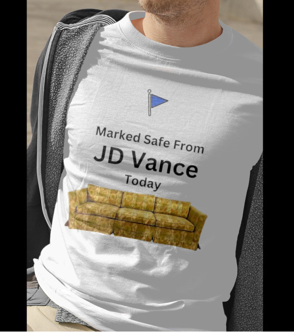 Marked Safe From JD Vance Today Yellow Floral Sofa T-Shirt