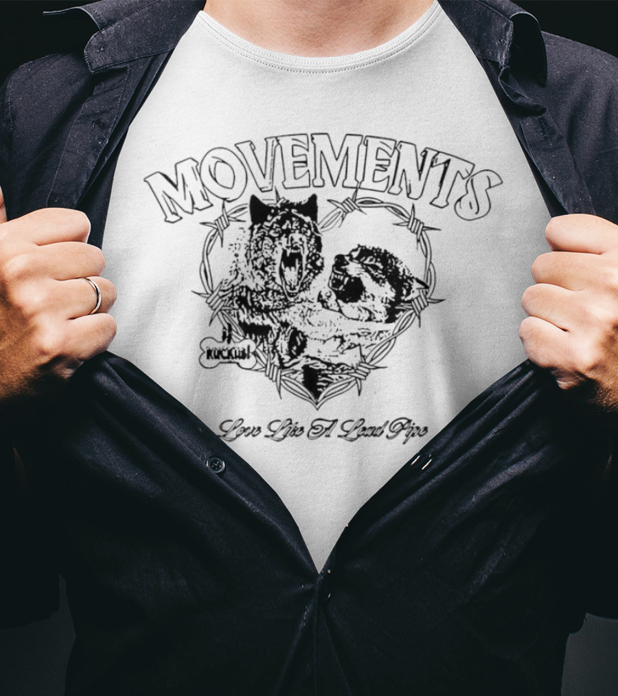 MOVEMENTS Love Like A Lead Pipe Wolf T-Shirt