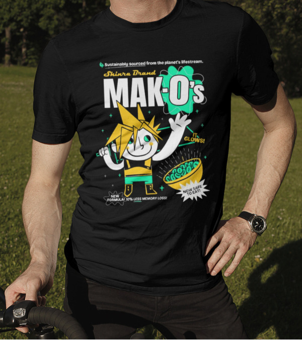 Shinra Brand Mak-0's Sustainably Sourced It Glows New Formula 10% Less Memory Loss Now Safe To Eat T-Shirt