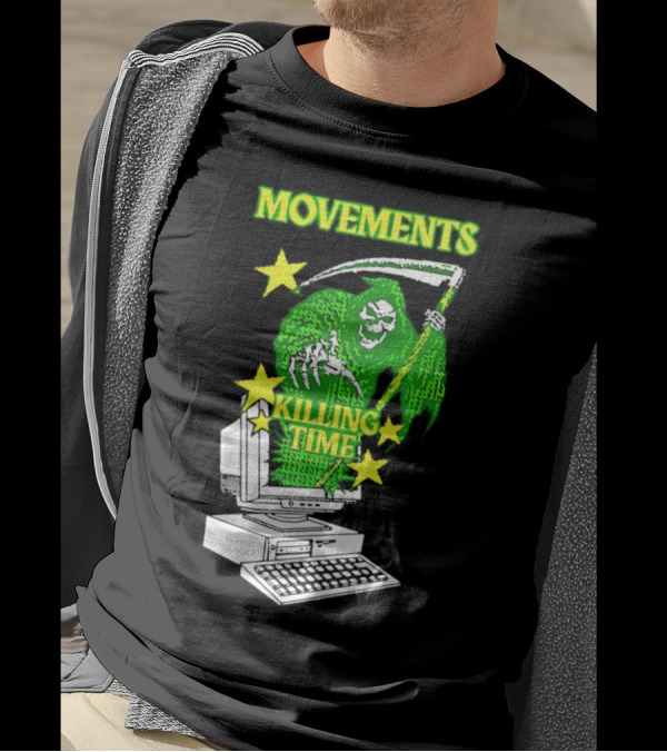 Movements Killing Time Reaper With Computer T-Shirt