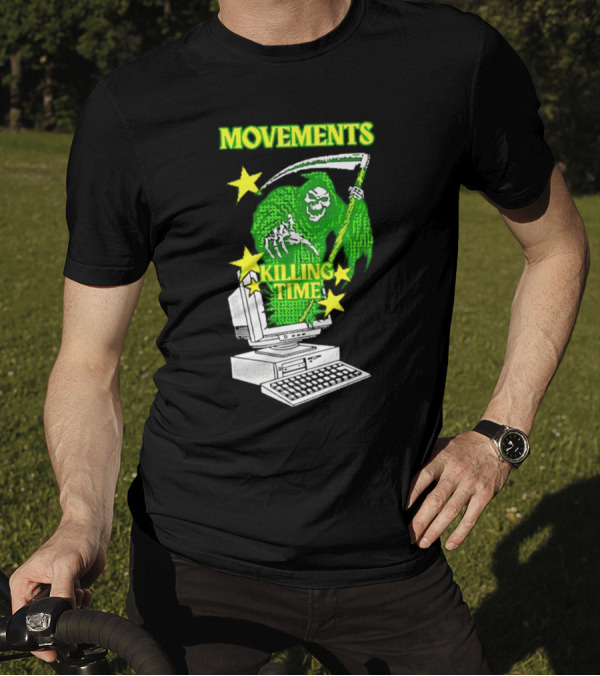 Movements Killing Time Reaper With Computer T-Shirt