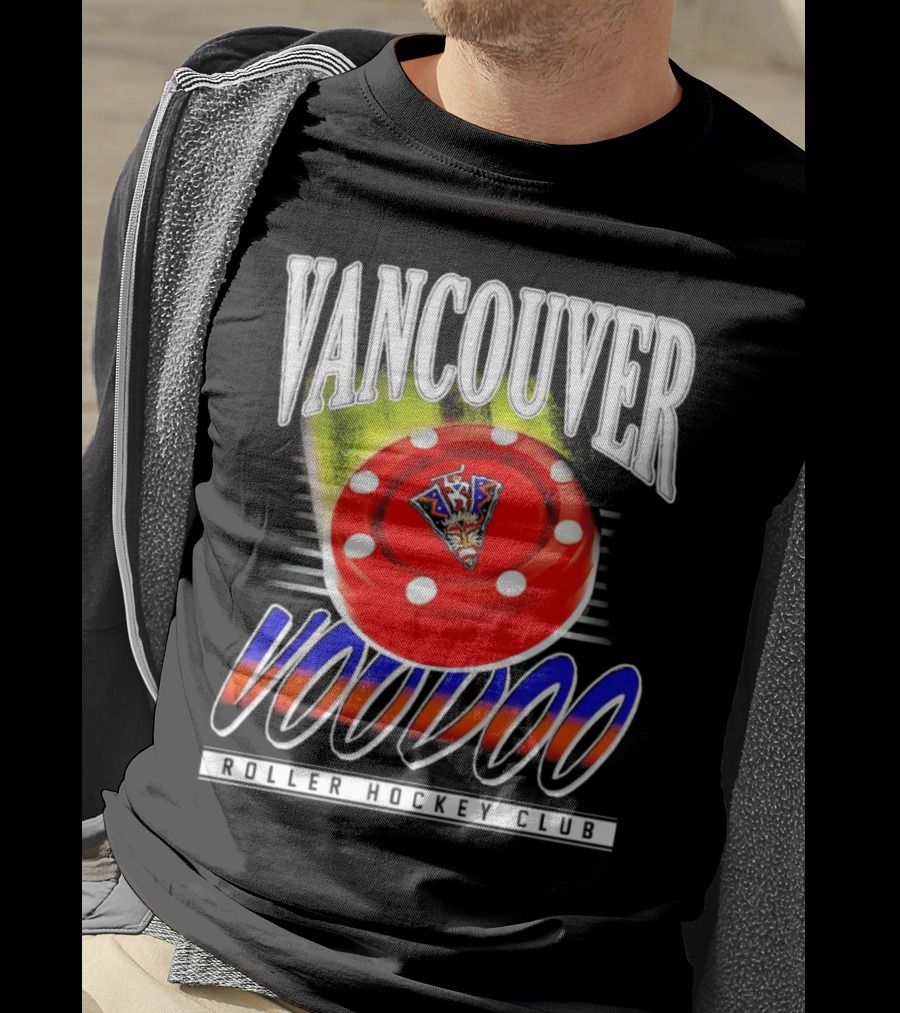 Vancouver Voodoo Roller Hockey Club Puck Logo Classic T-Shirt