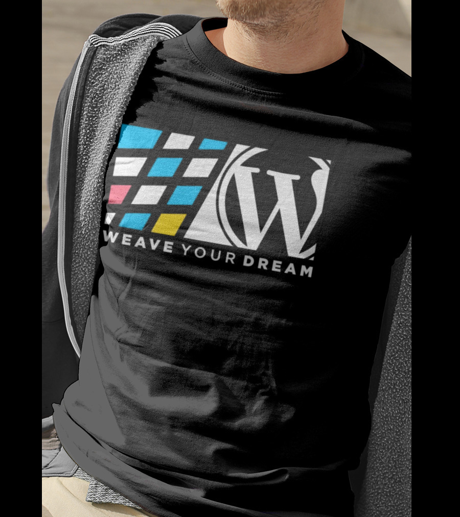 Weave Your Dream W Logo With Colorful Shapes T-Shirt