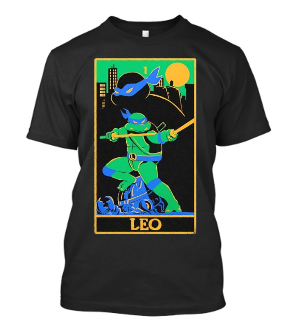 Leo Tarot Teenage Mutant Ninja Turtles Leonardo Card T-Shirt