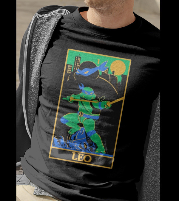 Leo Tarot Teenage Mutant Ninja Turtles Leonardo Card T-Shirt