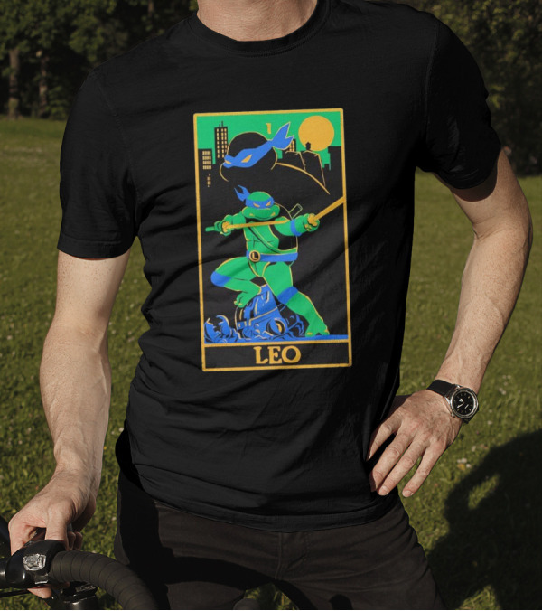 Leo Tarot Teenage Mutant Ninja Turtles Leonardo Card T-Shirt