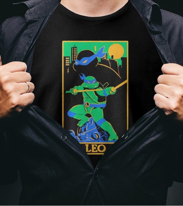 Leo Tarot Teenage Mutant Ninja Turtles Leonardo Card T-Shirt