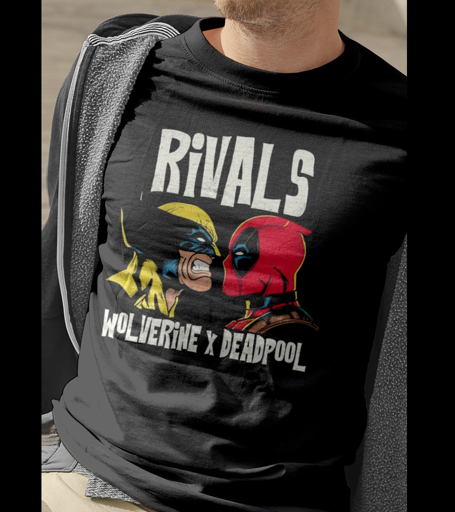 Rivals Wolverine X Deadpool Faceoff T-Shirt