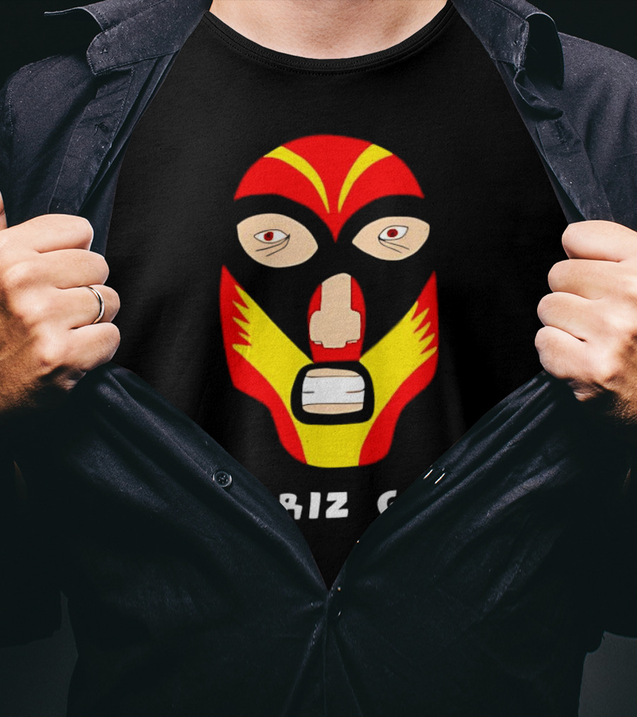 Ariel Helwani El Nariz Grande Mask Red Yellow Black T-Shirt
