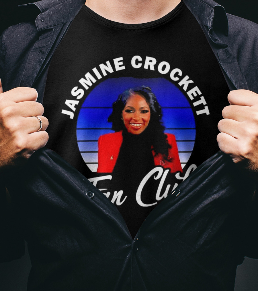 Jasmine Crockett Fan Club Texas Democrat T-Shirt