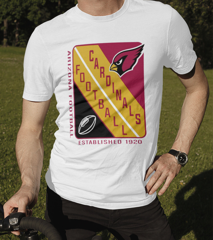 Arizona Cardinals Football Established 1920 Starter Shield T-Shirt