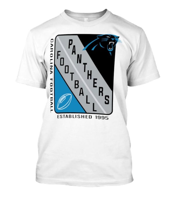 Carolina Panthers Football Shield Established 1995 T-Shirt
