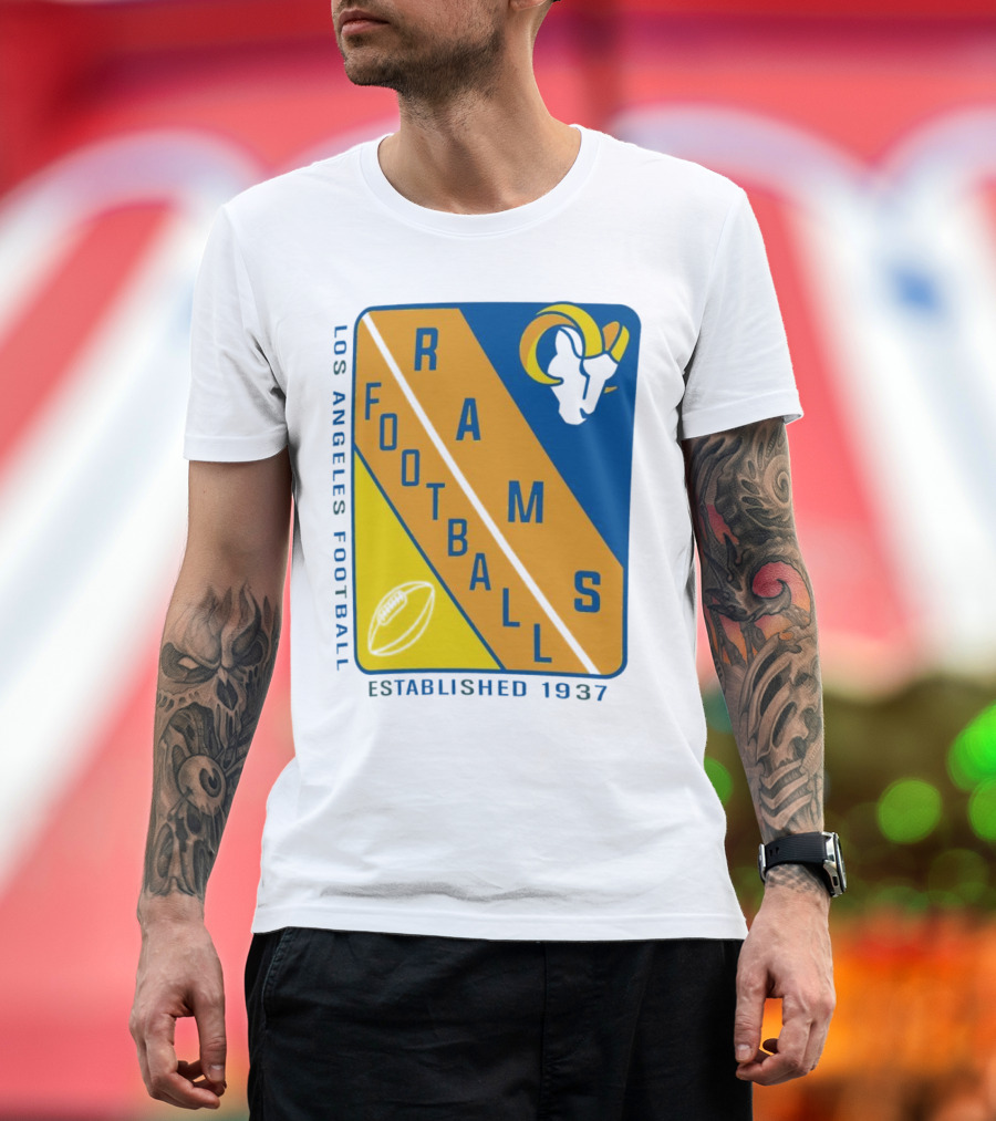 Los Angeles Rams Football Established 1937 T-Shirt