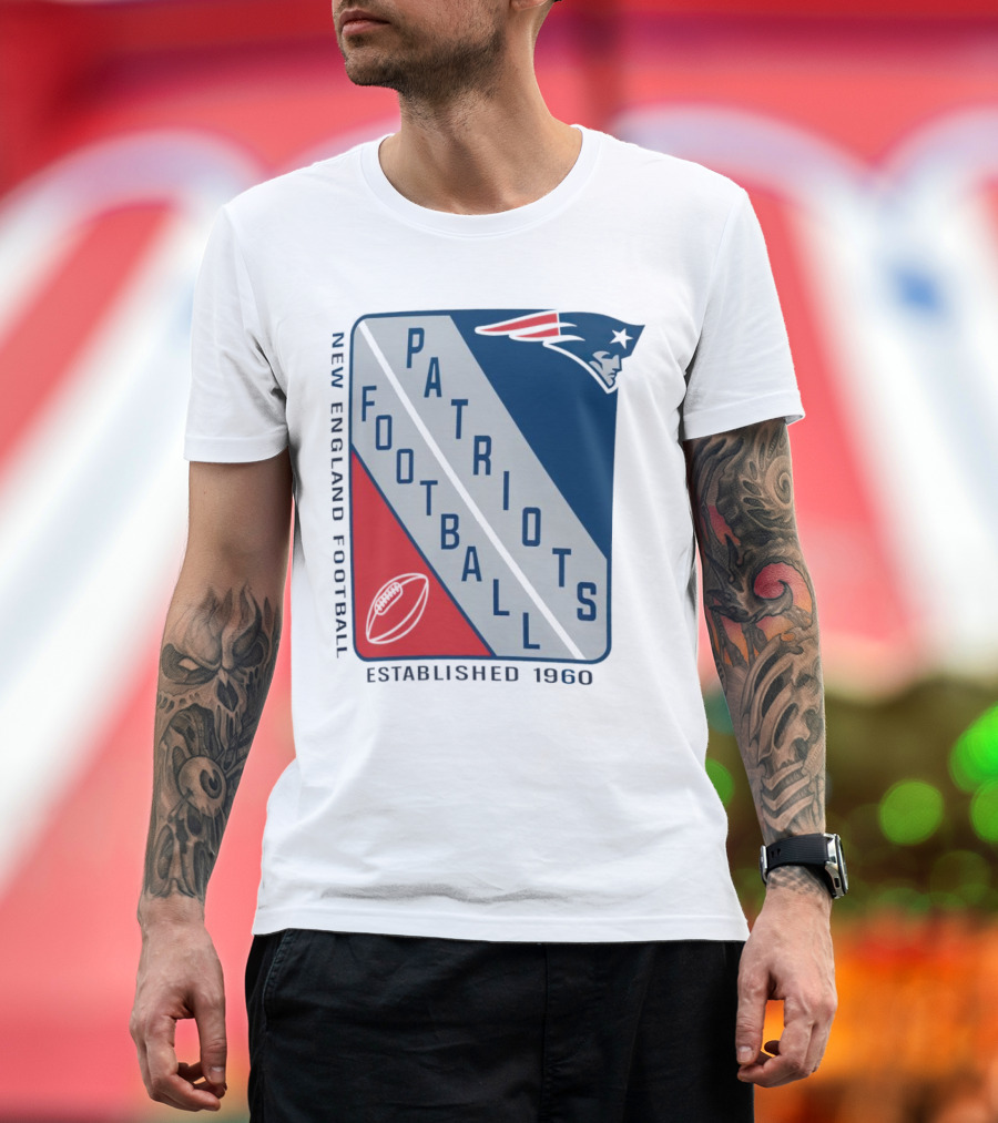 New England Patriots Football Established 1960 Shield T-Shirt