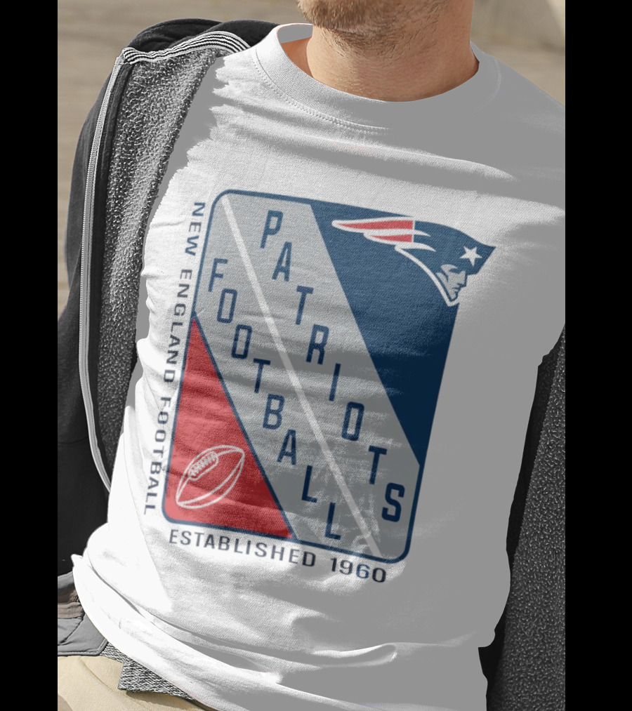 New England Patriots Football Established 1960 Shield T-Shirt