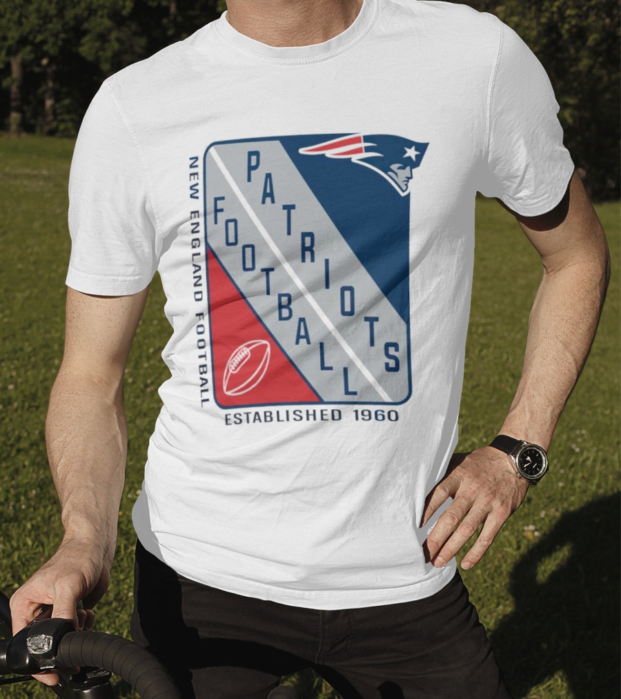 New England Patriots Football Established 1960 Shield T-Shirt