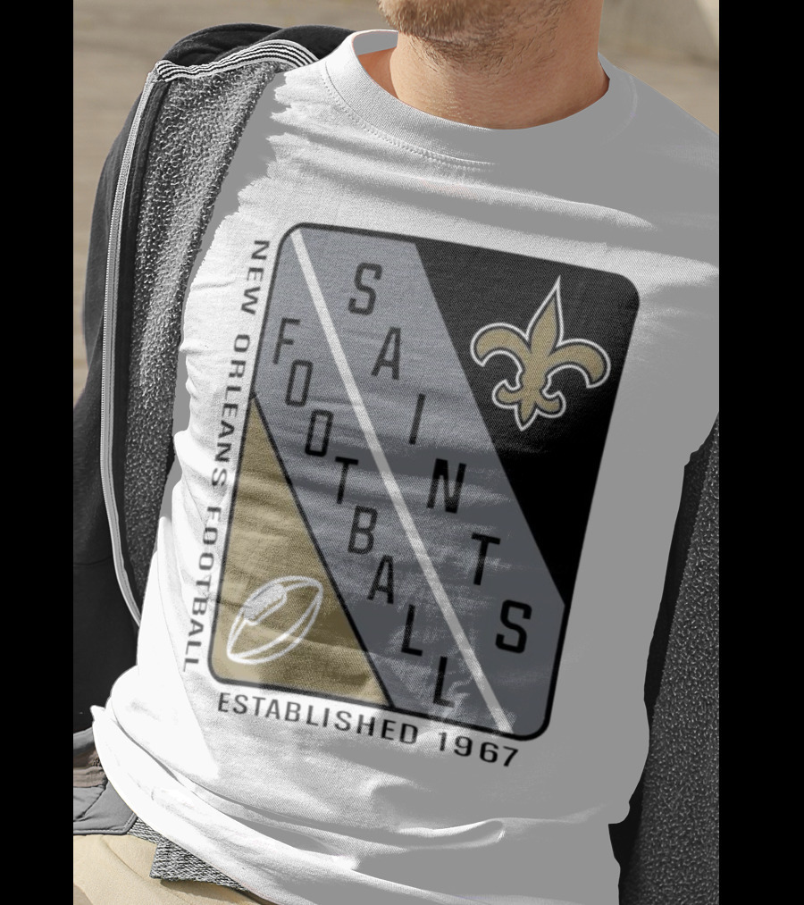 New Orleans Saints Football Shield Established 1967 Fleur-de-lis T-Shirt
