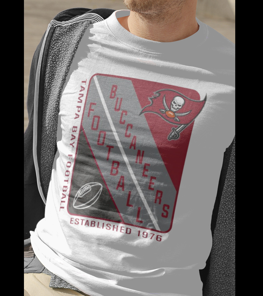 Tampa Bay Buccaneers Football Established 1976 Shield T-Shirt