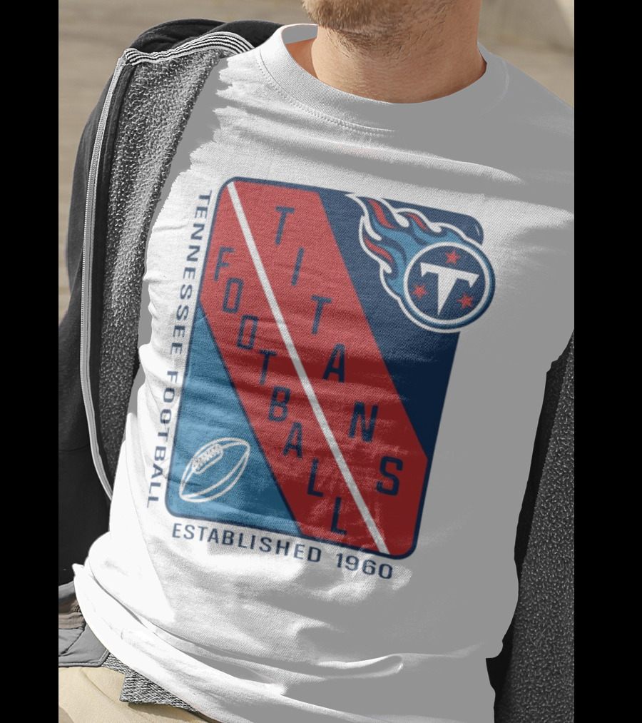 Tennessee Titans Football Established 1960 NFL Shield T-Shirt