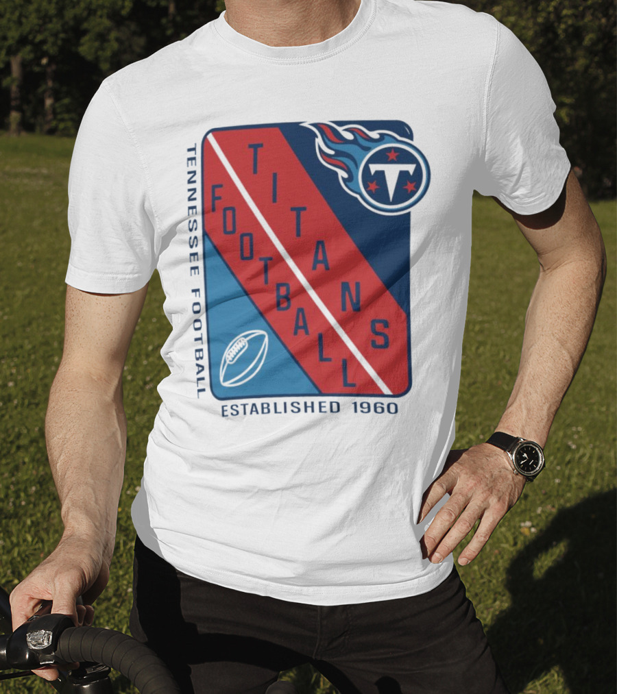 Tennessee Titans Football Established 1960 NFL Shield T-Shirt