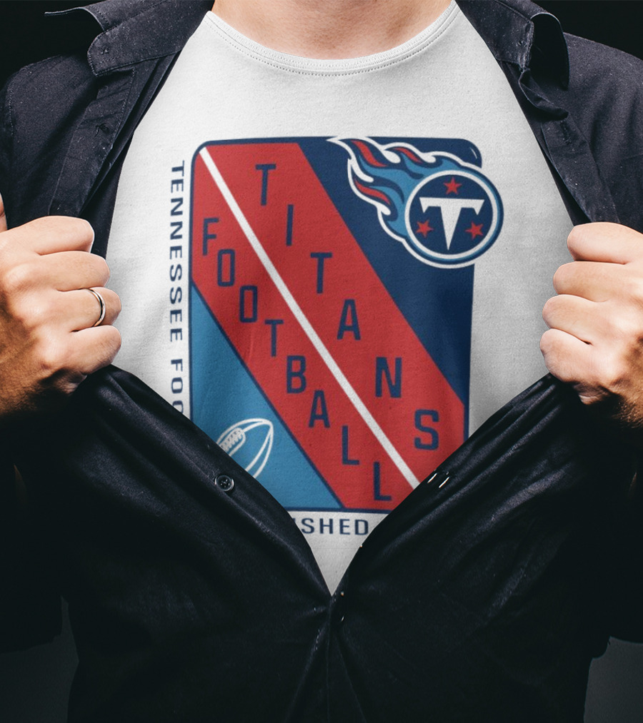 Tennessee Titans Football Established 1960 NFL Shield T-Shirt