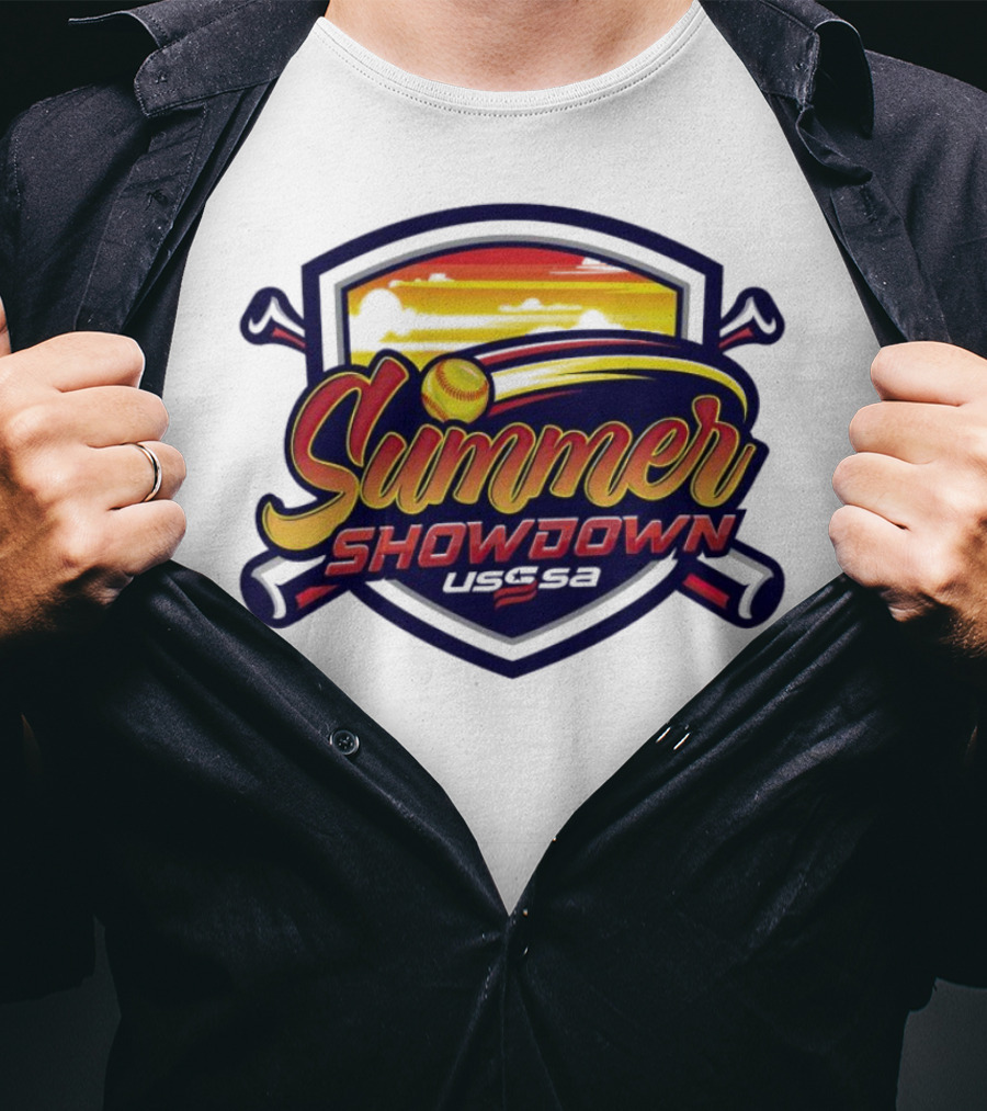 USSSA Summer Showdown Softball Sunset T-Shirt