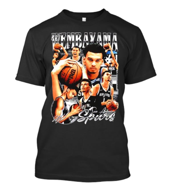 Wembanyama San Antonio Spurs 1 Basketball T-Shirt