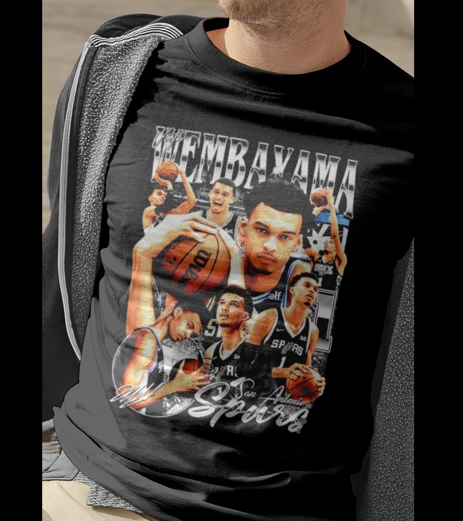 Wembanyama San Antonio Spurs 1 Basketball T-Shirt