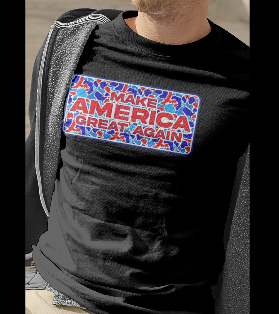 Make America Great Again Camo Red Blue White T-Shirt