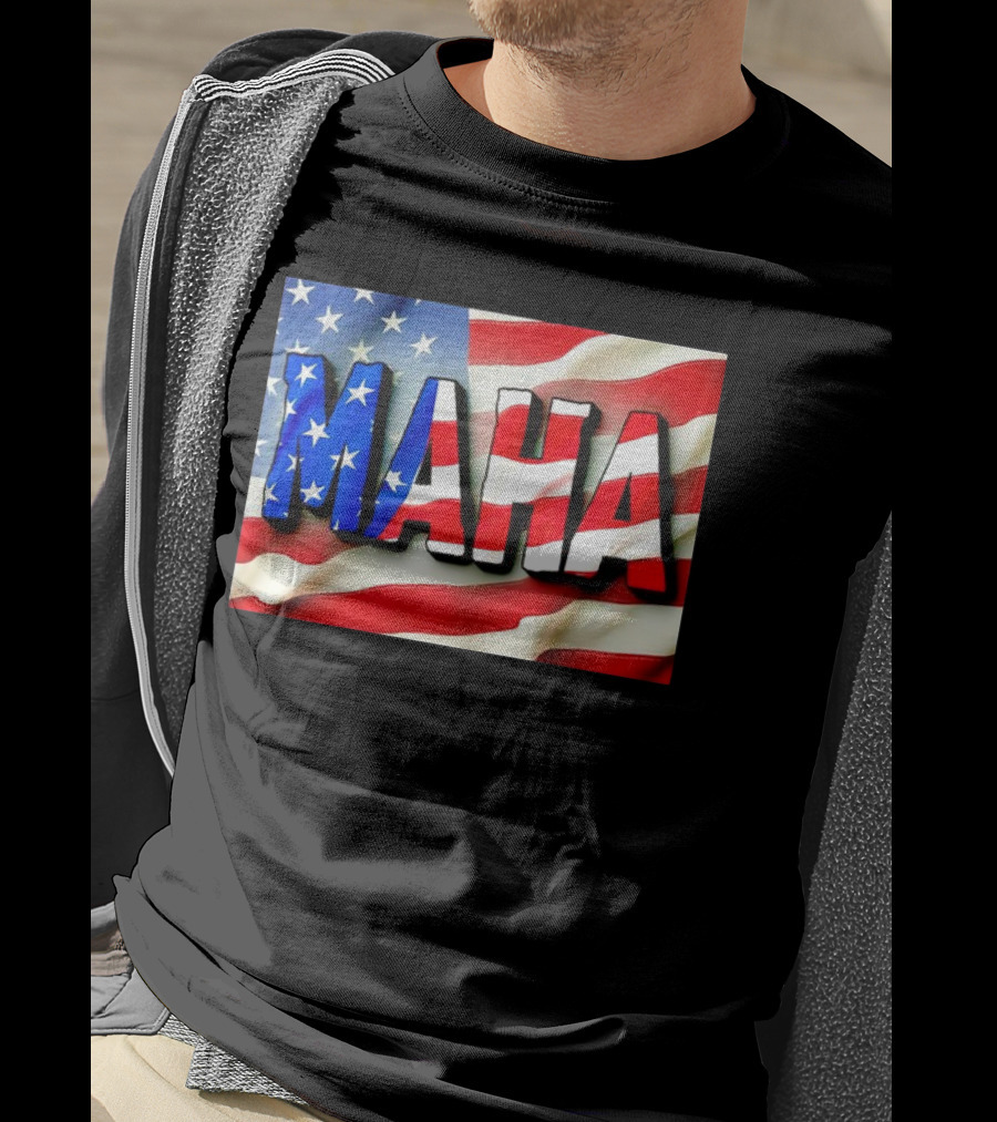 MAHA American Flag USA Patriotic Banner T-Shirt