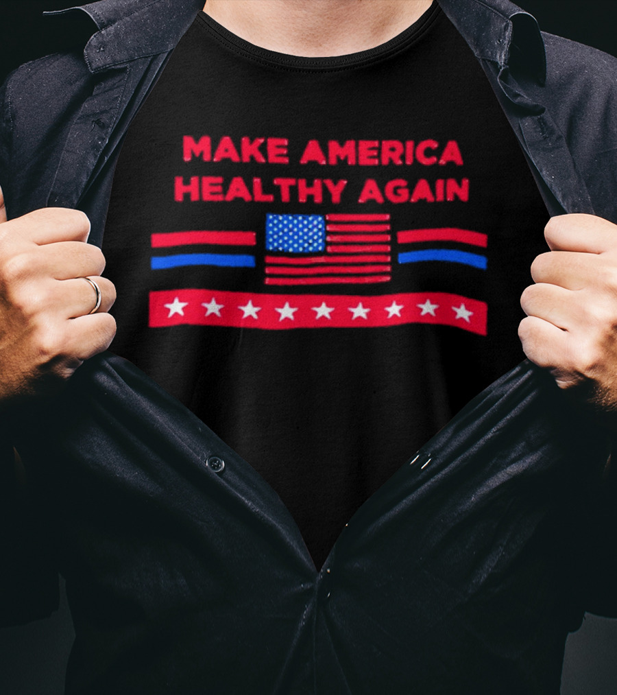 Make America Healthy Again American Flag T-Shirt