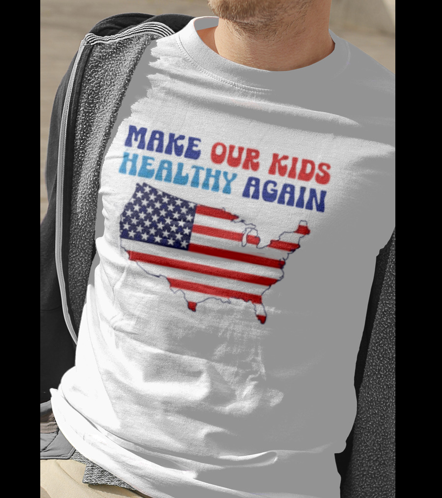 Make Our Kids Healthy Again United States Map T-Shirt