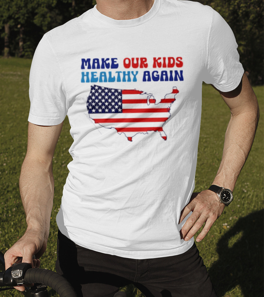 Make Our Kids Healthy Again United States Map T-Shirt