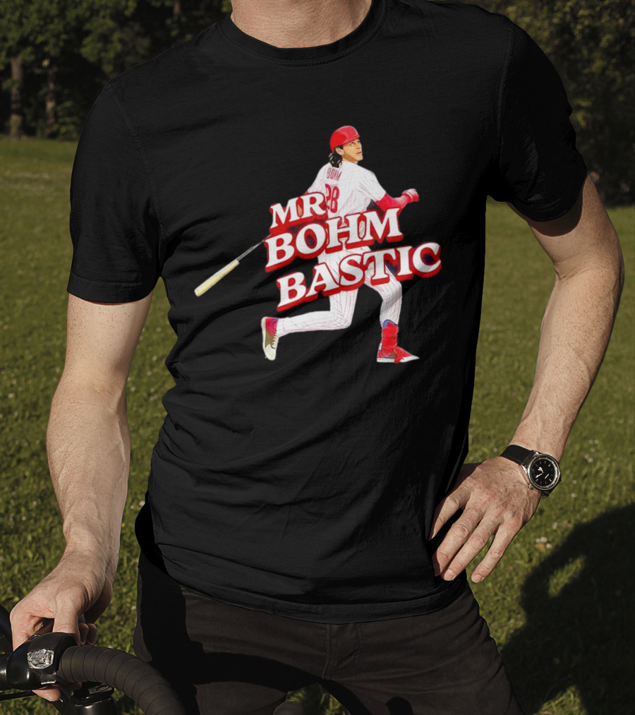 Philadelphia Phillies Alec Bohm Mr. Bohm Bastic Baseball Player T-Shirt