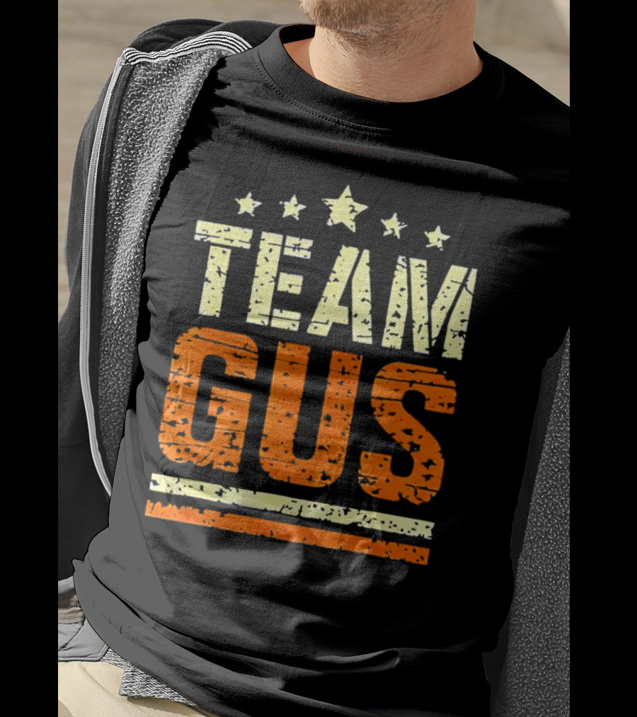 Team Gus Retro Vintage Style Stars T-Shirt