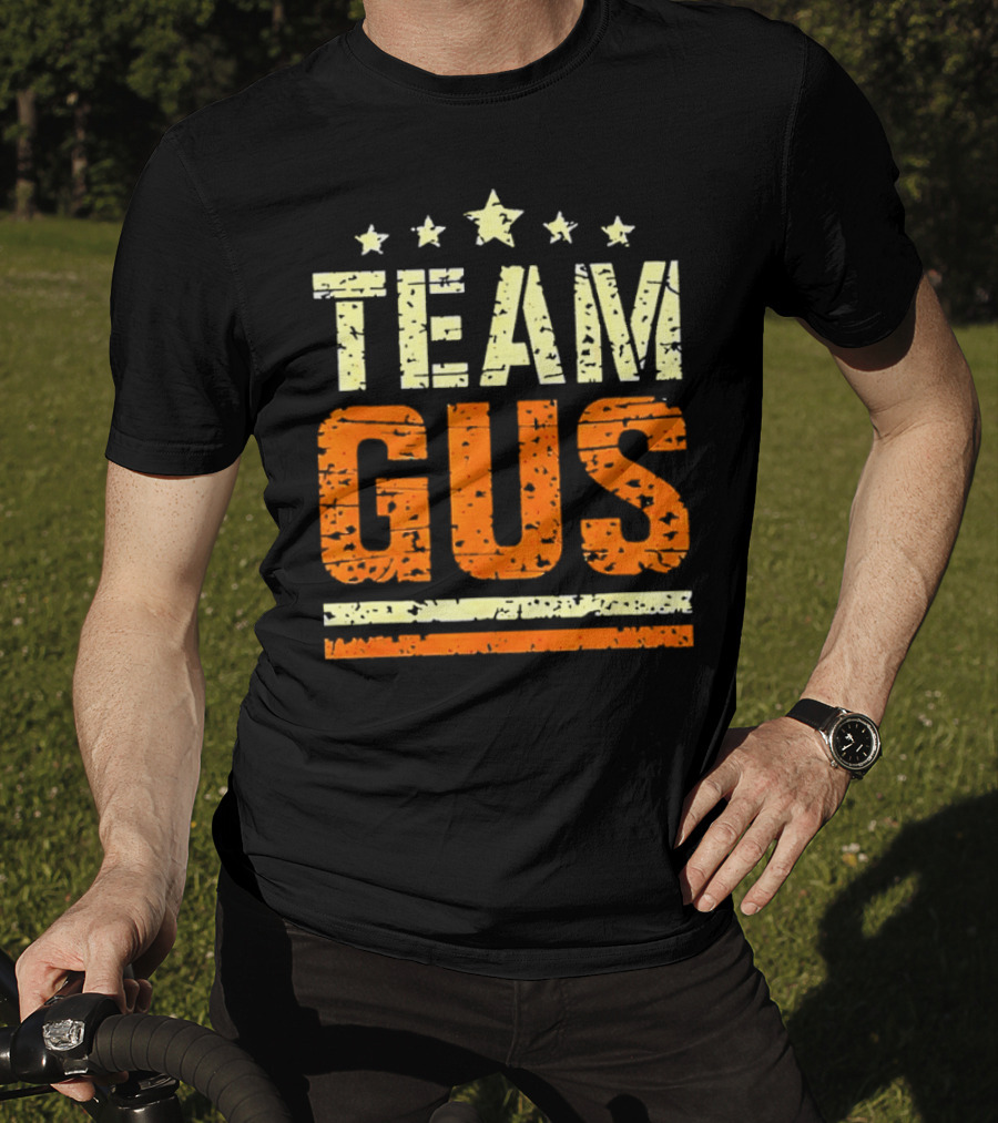 Team Gus Retro Vintage Style Stars T-Shirt