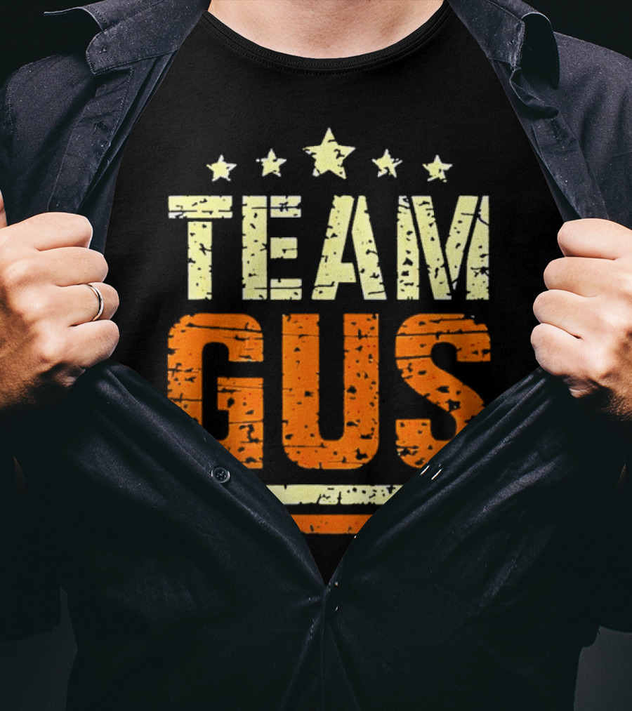 Team Gus Retro Vintage Style Stars T-Shirt