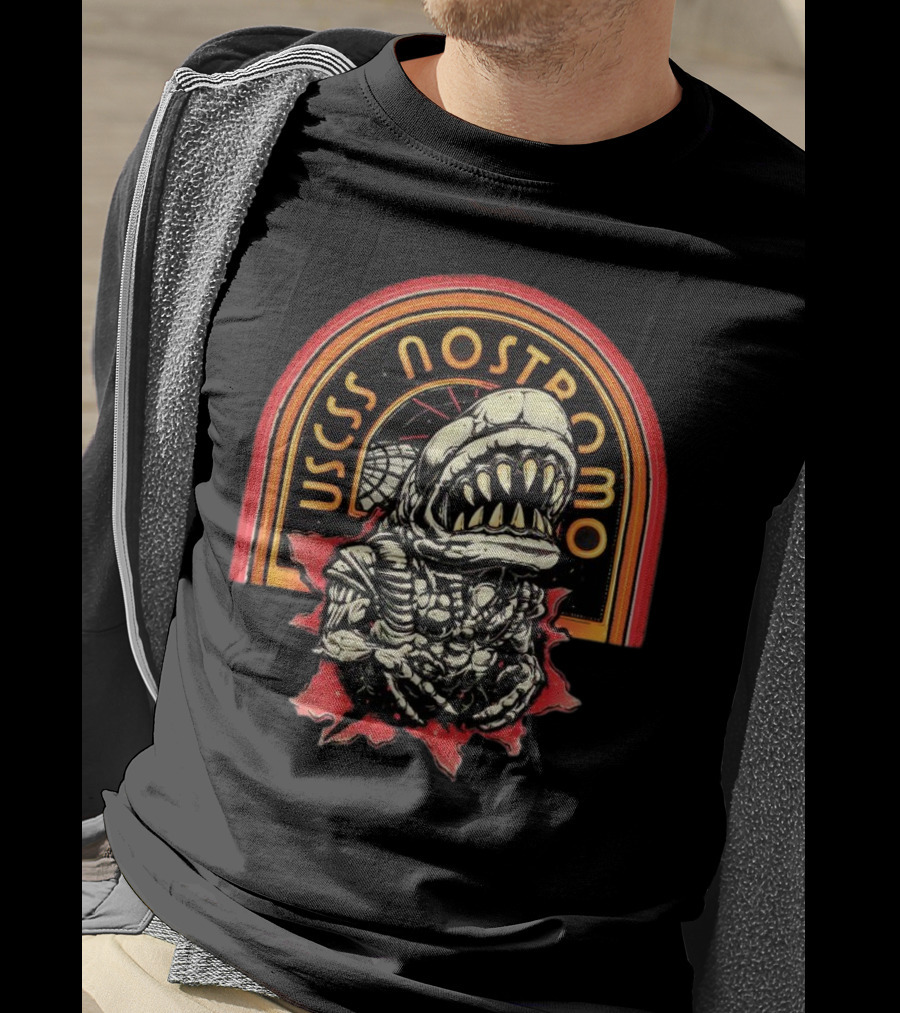 USCSS Nostromo Chest Burster X Alien Movies Vintage T-Shirt