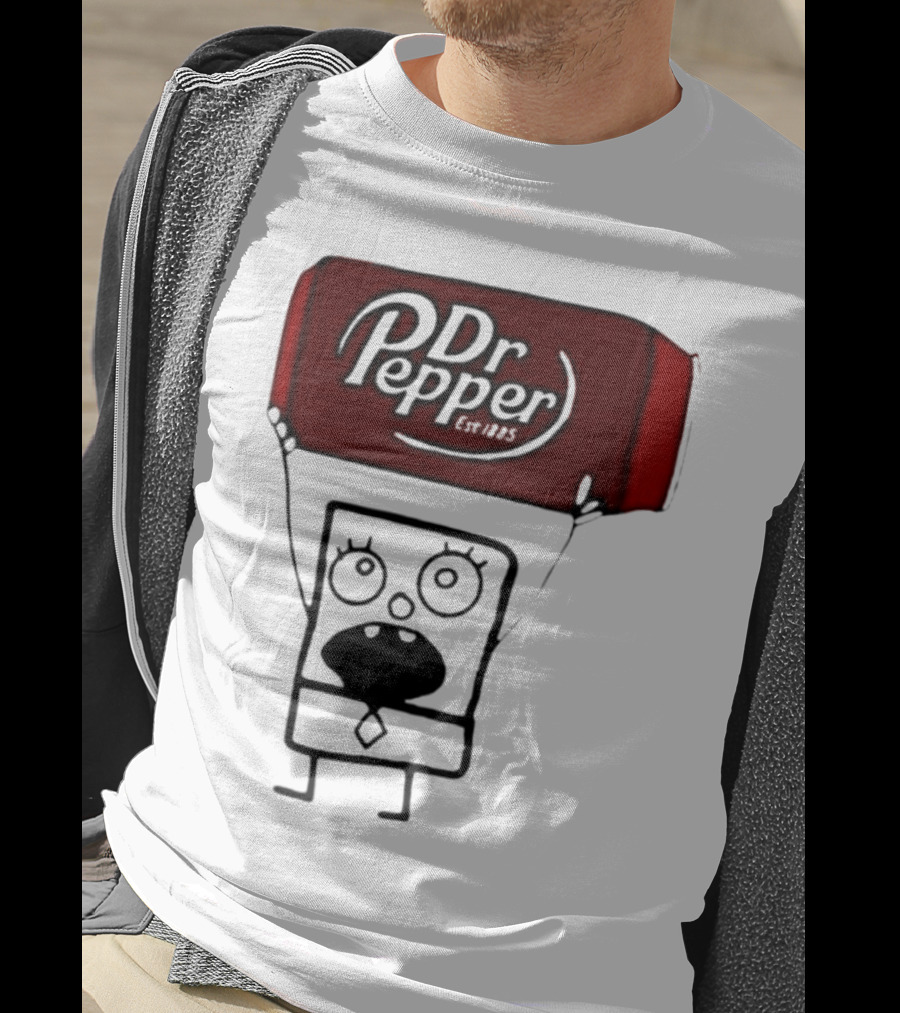 Dr Pepper Est 1885 Character Holding Red Can T-Shirt