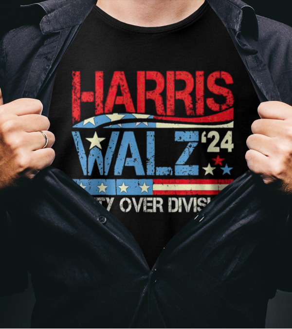 Harris Walz ’24 American Unity Over Division T-Shirt