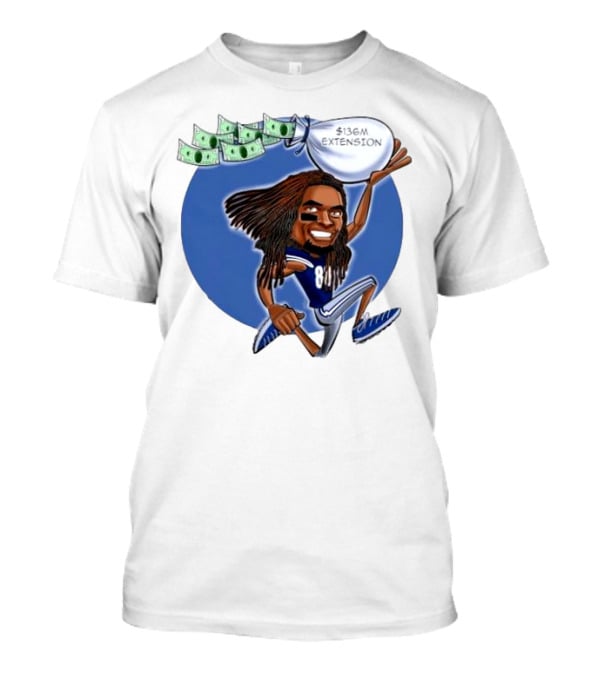 Ceedee Lamb Dallas Cowboys $136M Extension Cartoon T-Shirt