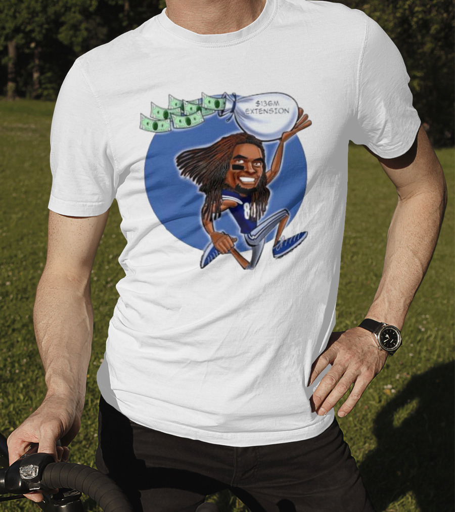 Ceedee Lamb Dallas Cowboys $136M Extension Cartoon T-Shirt