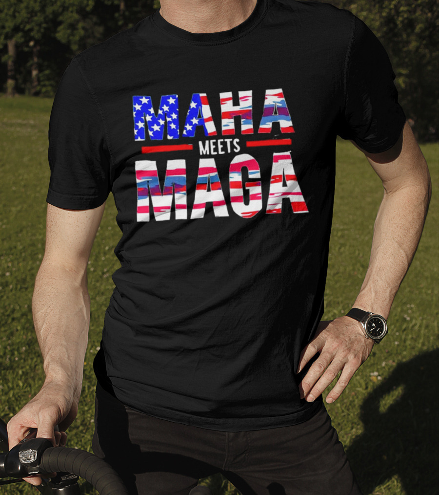 MAHA Meets MAGA US Flag T-Shirt