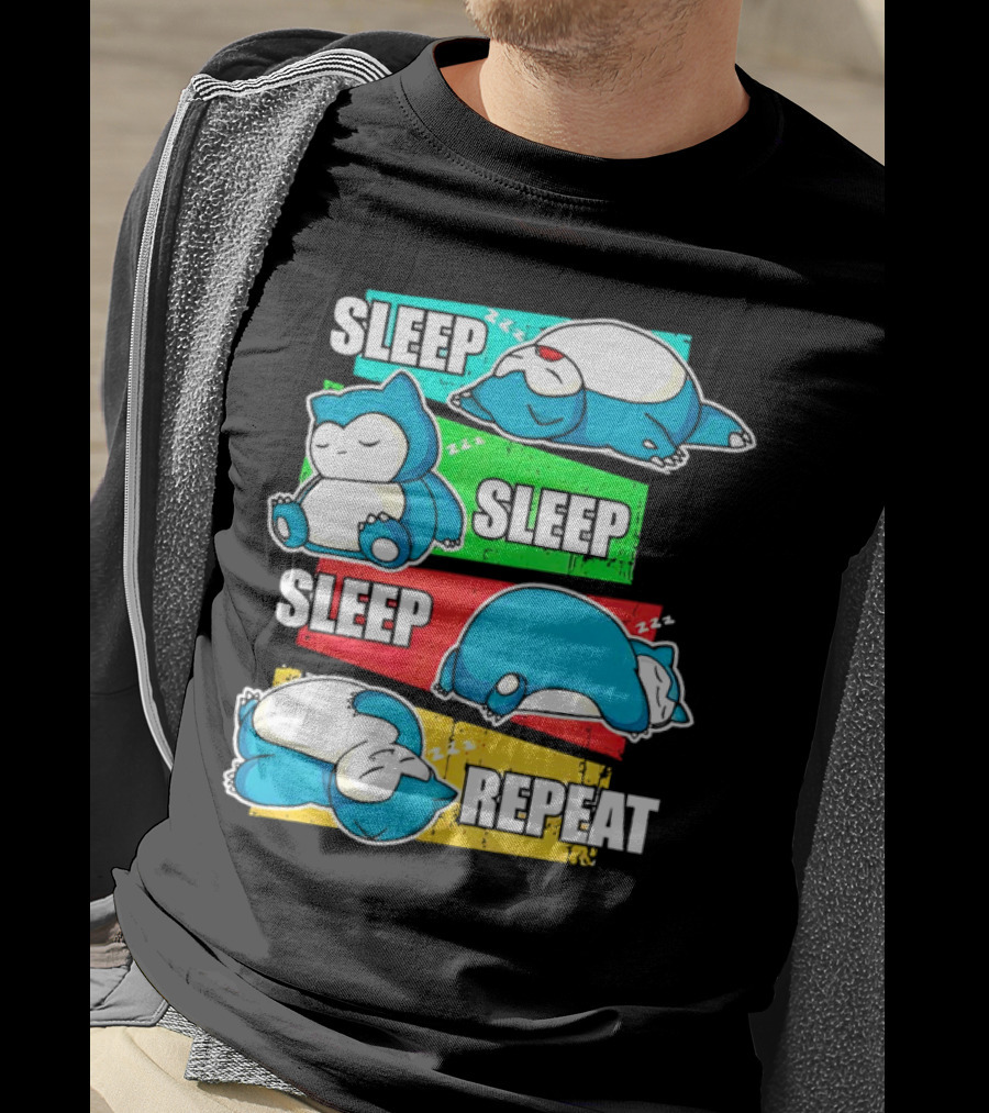 Sleep Sleep Sleep Repeat Snorlax Pokémon Life T-Shirt