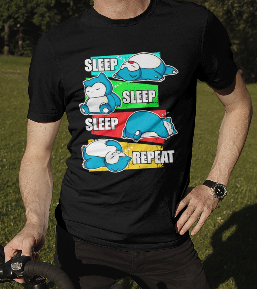 Sleep Sleep Sleep Repeat Snorlax Pokémon Life T-Shirt